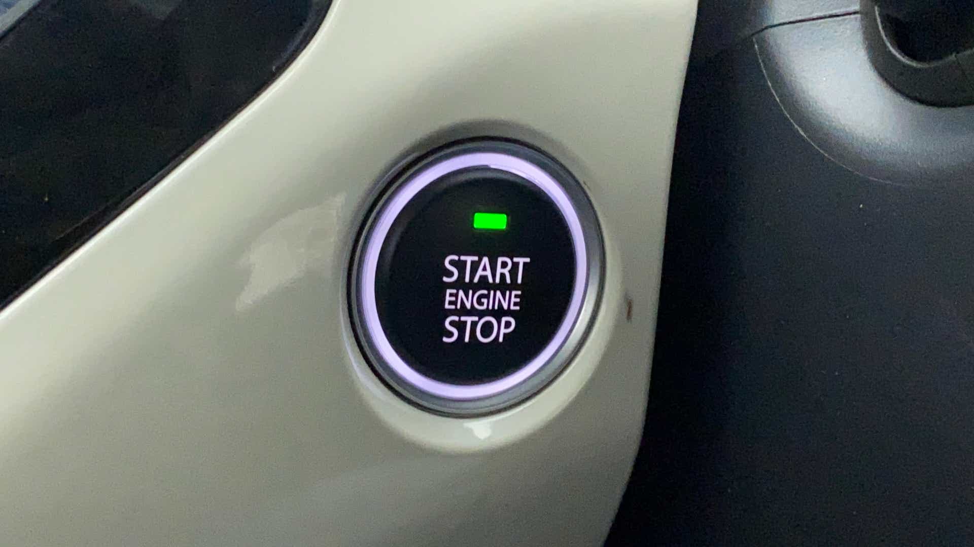 Engine start stop button of a Tata Nexon 2017-2023