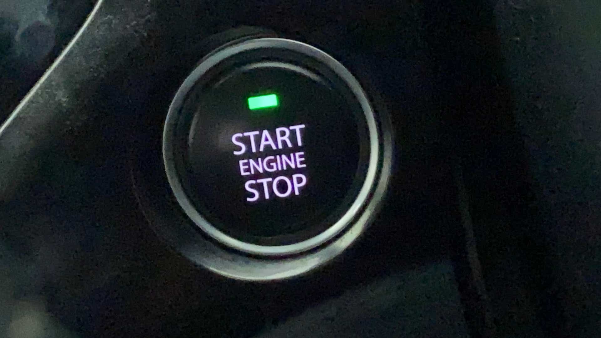 Engine start stop button of a Tata Nexon 2017-2023
