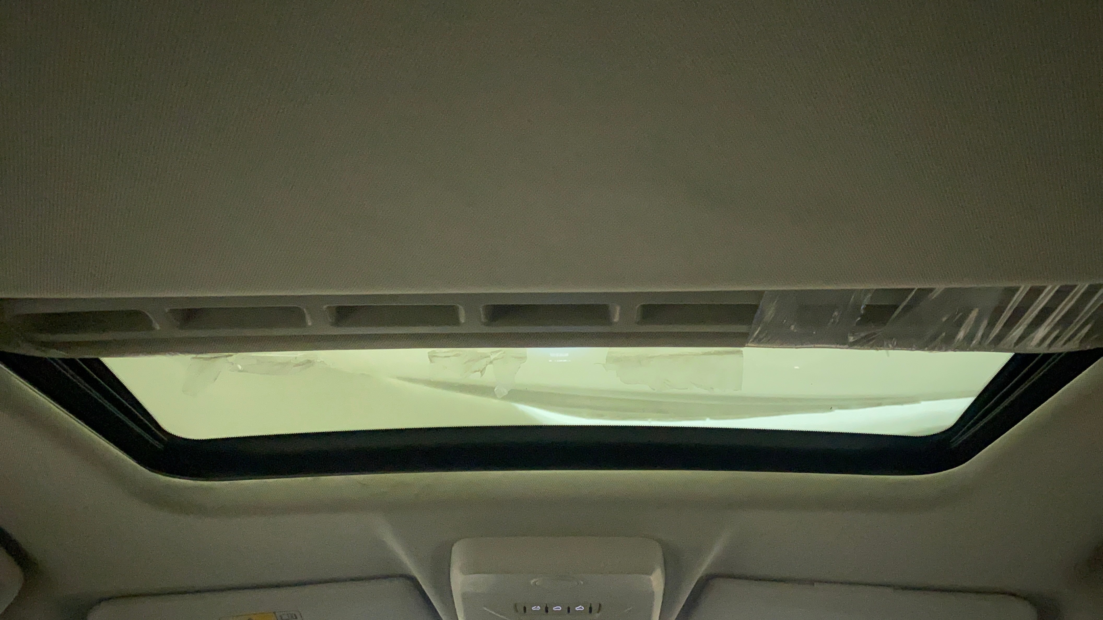 Sunroof interior view of a Tata Nexon 2017-2023