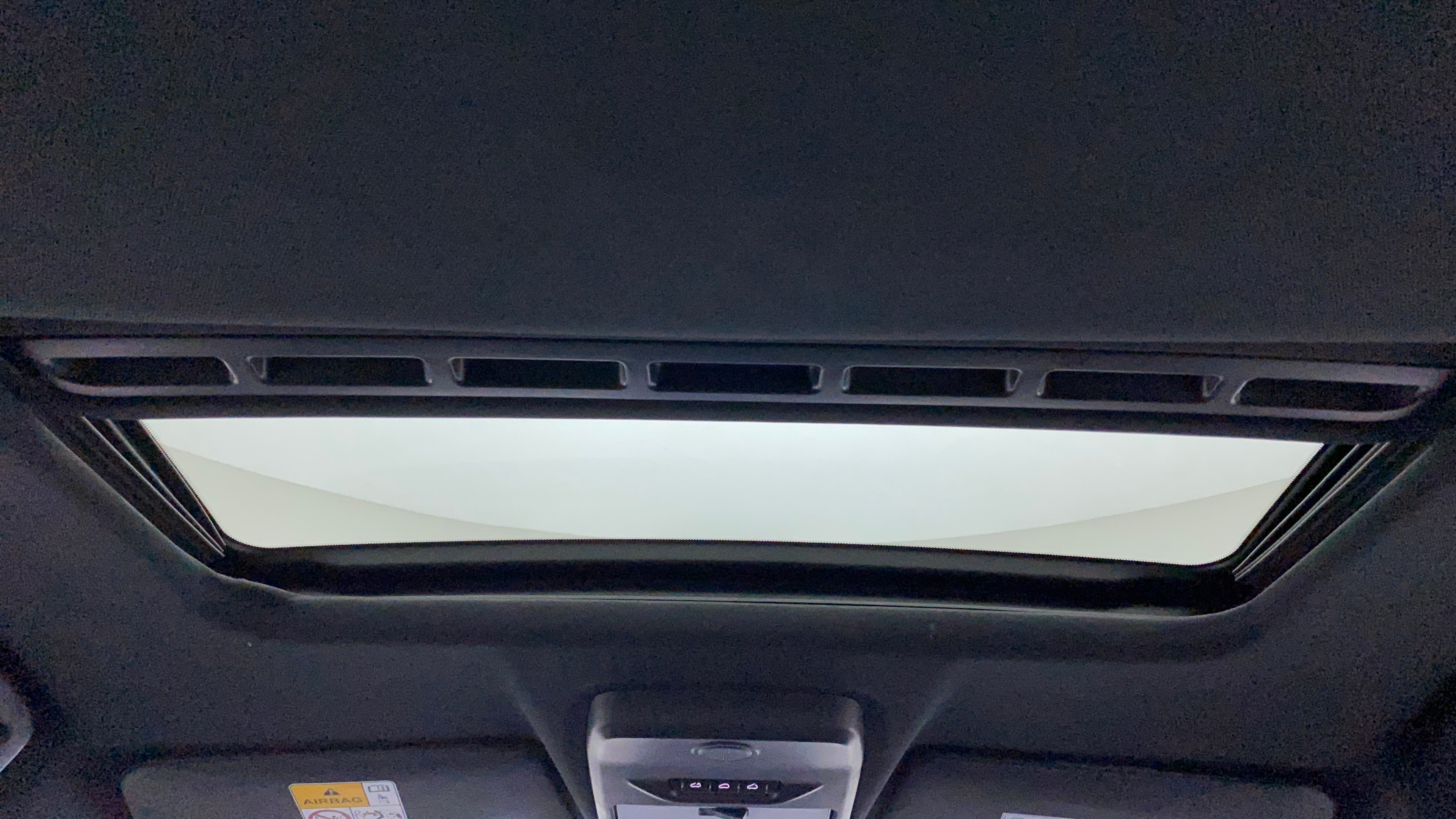 Sunroof interior view of a Tata Nexon 2017-2023