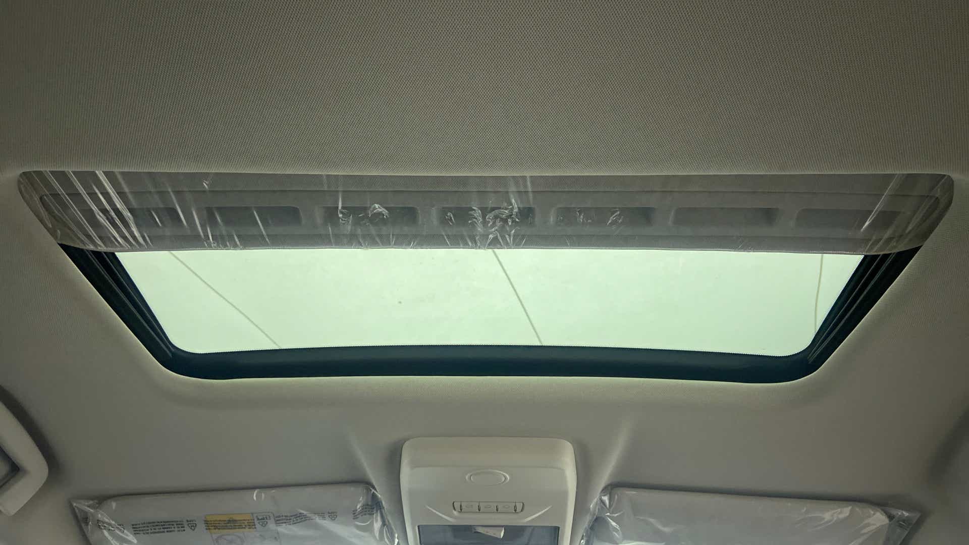 Sunroof interior view of a Tata Nexon 2017-2023