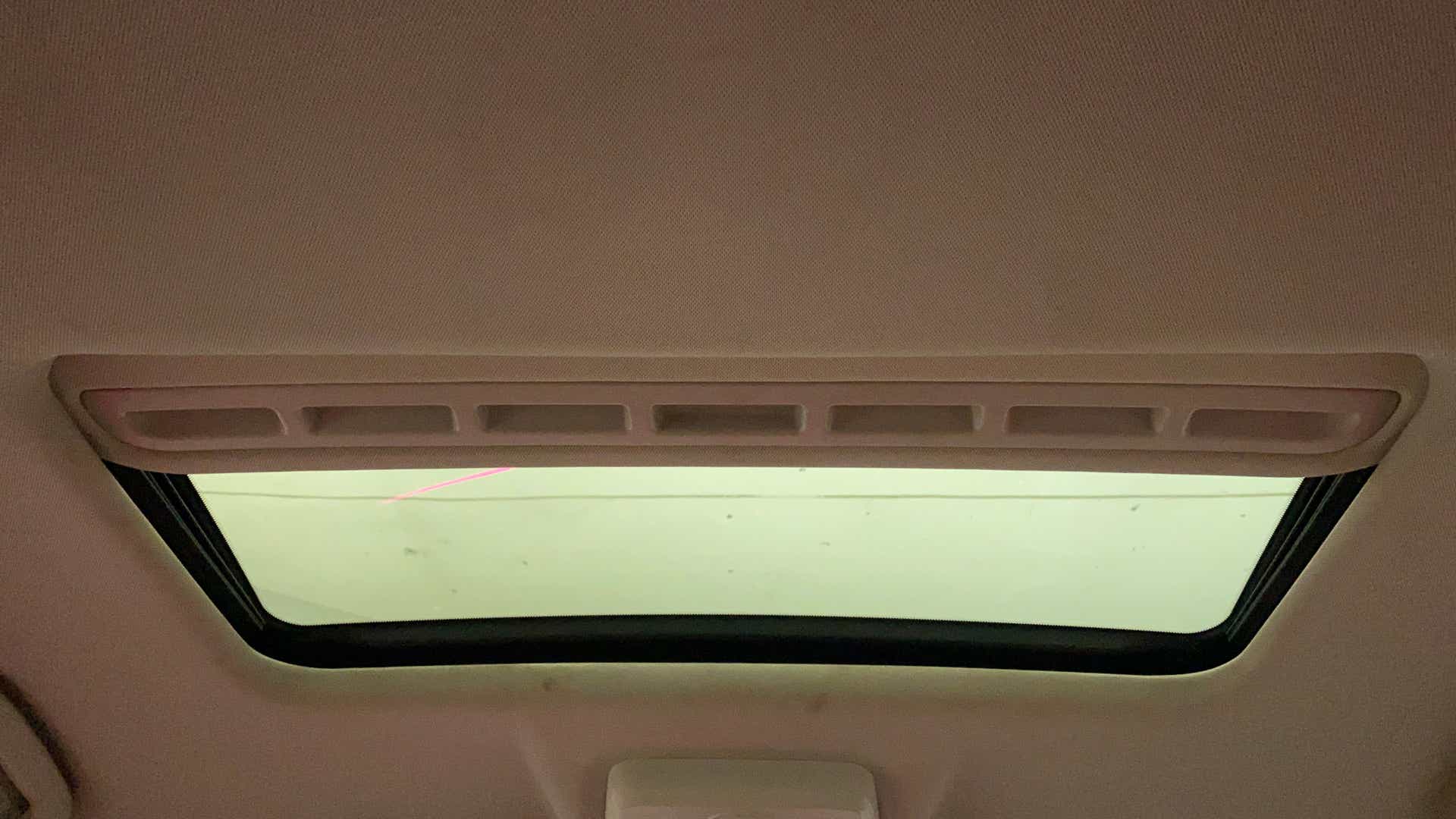 Sunroof interior view of a Tata Nexon 2017-2023