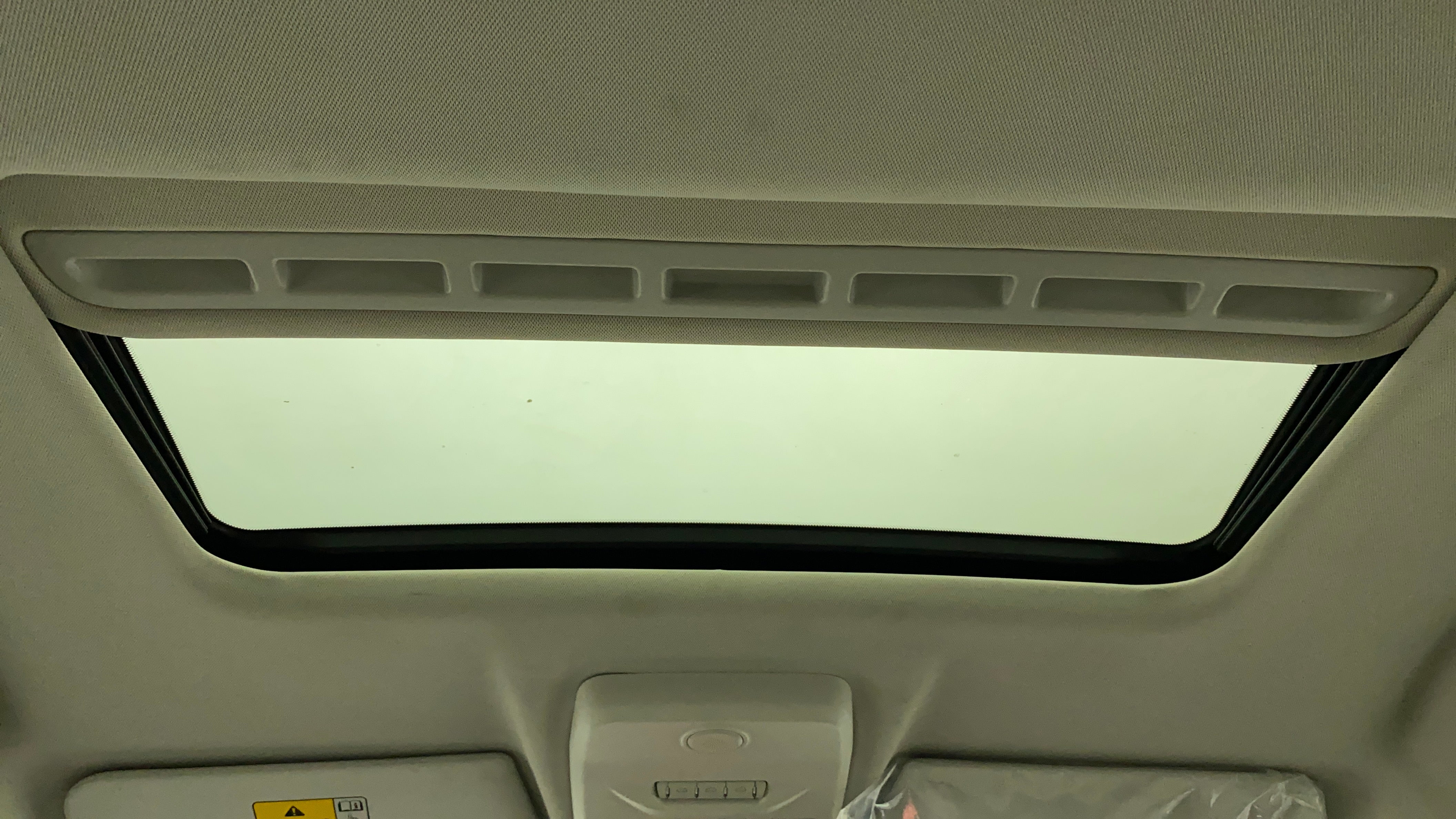 Sunroof interior view of a Tata Nexon 2017-2023