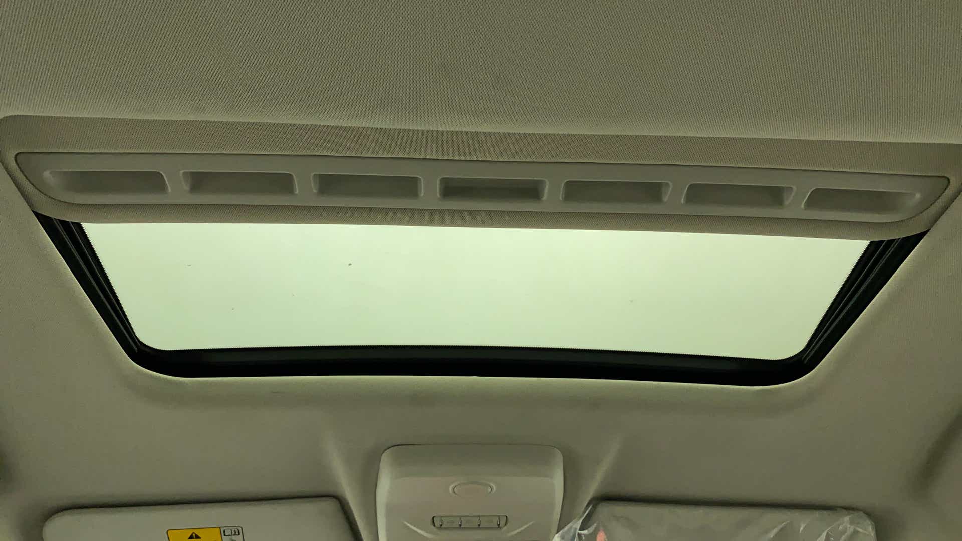Sunroof interior view of a Tata Nexon 2017-2023
