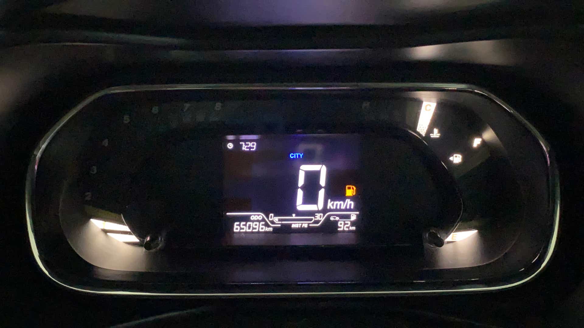 Instrument cluster of a Tata Nexon 2017-2023