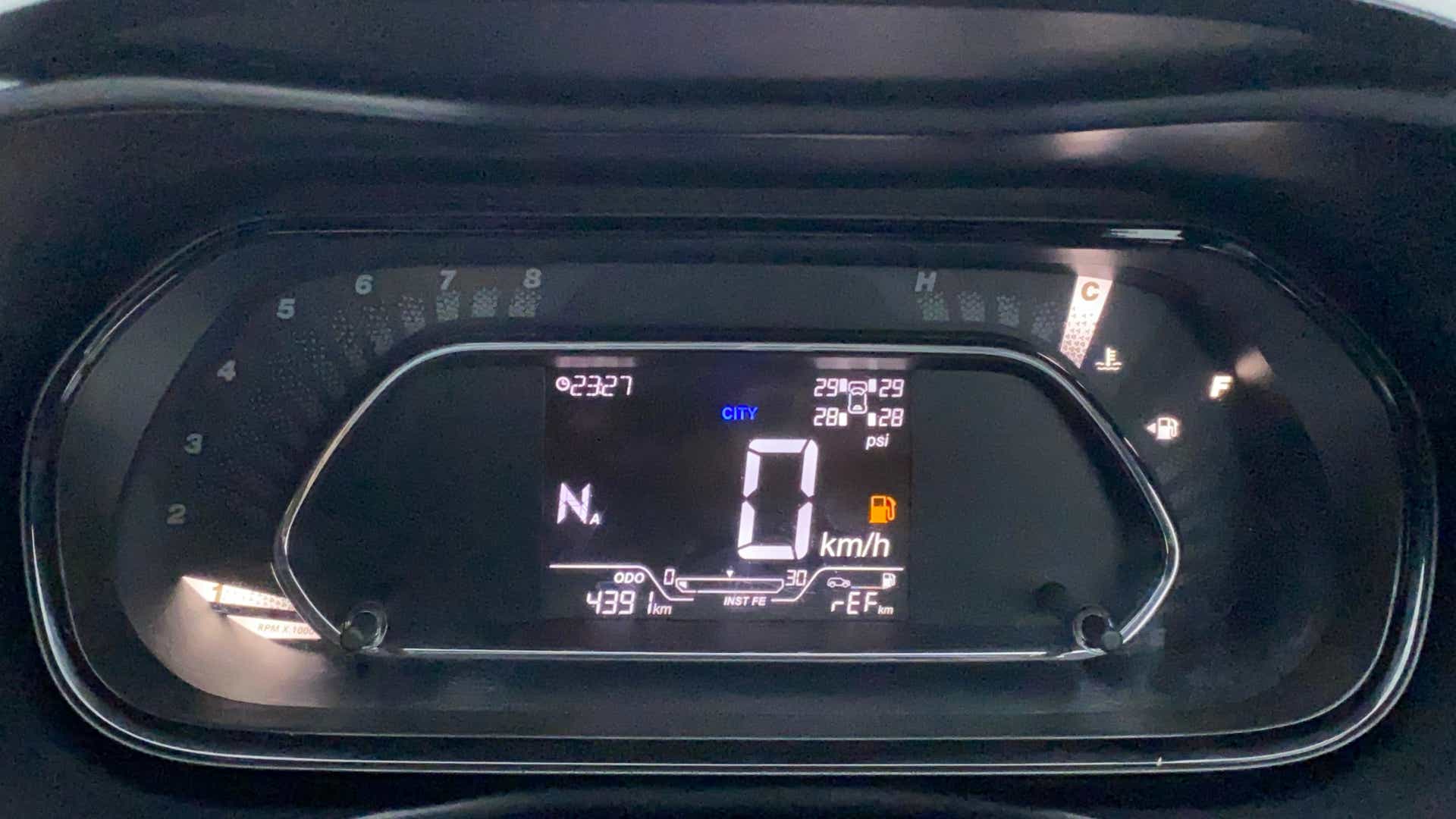 Instrument cluster of a Tata Nexon 2017-2023
