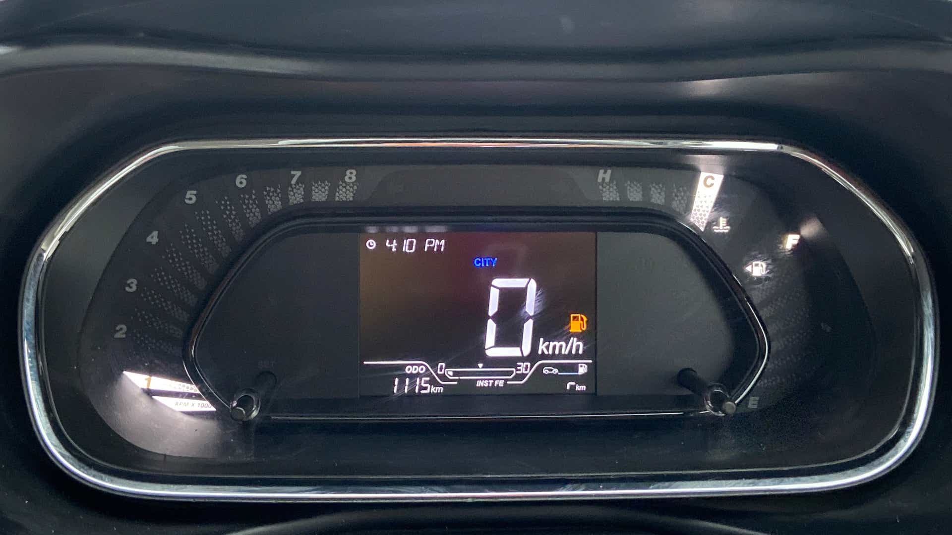 Instrument cluster close-up of a Tata Nexon 2017-2023