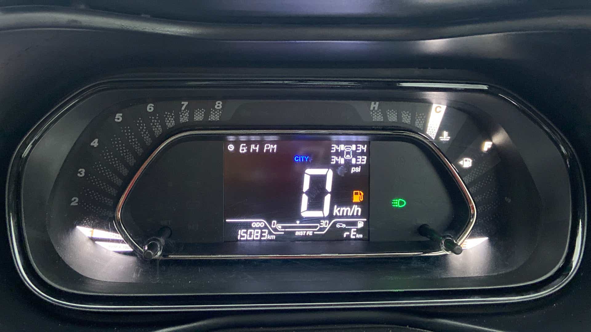 Instrument cluster of a Tata Nexon 2017-2023
