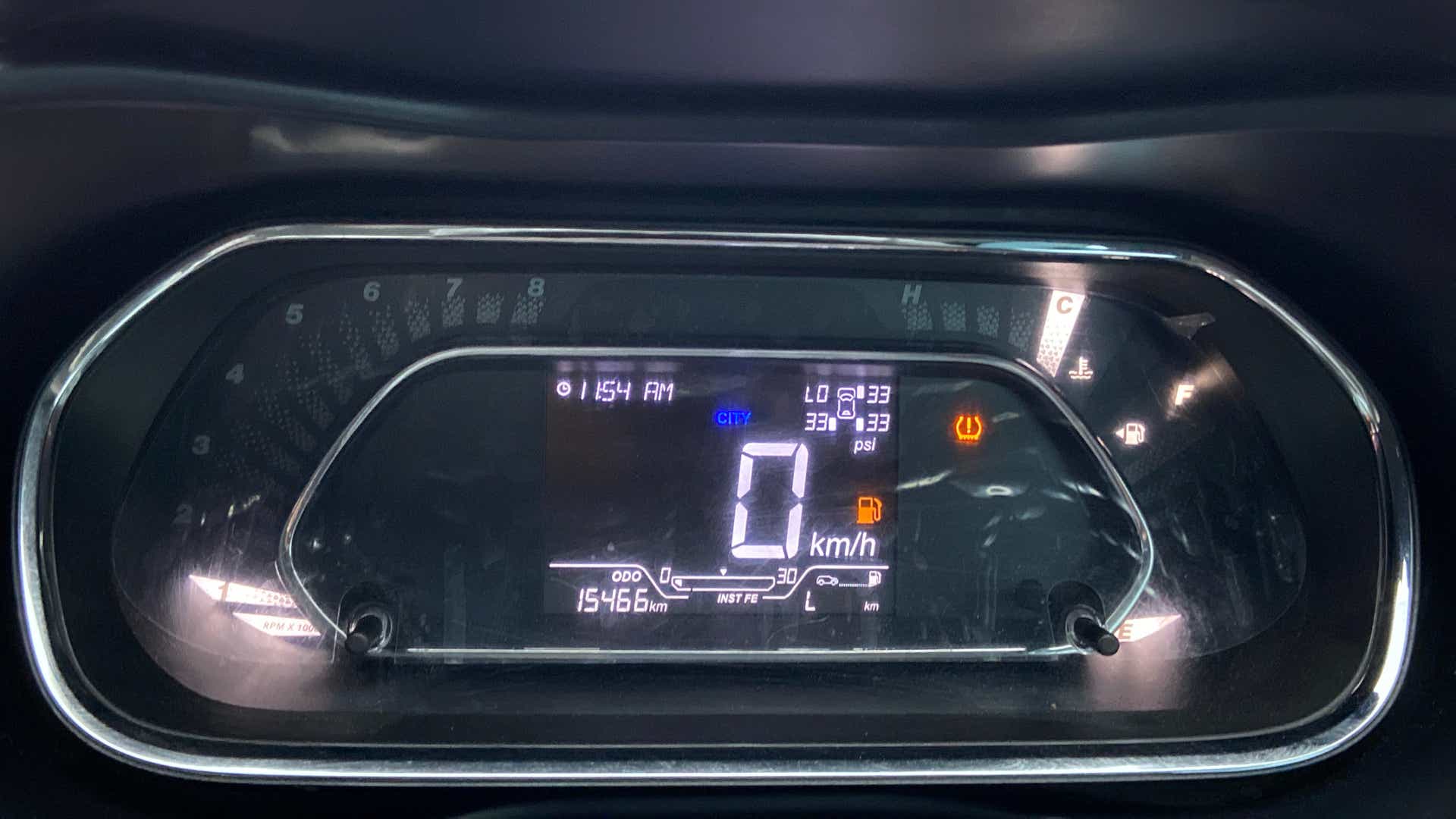 Instrument cluster of a Tata Nexon 2017-2023