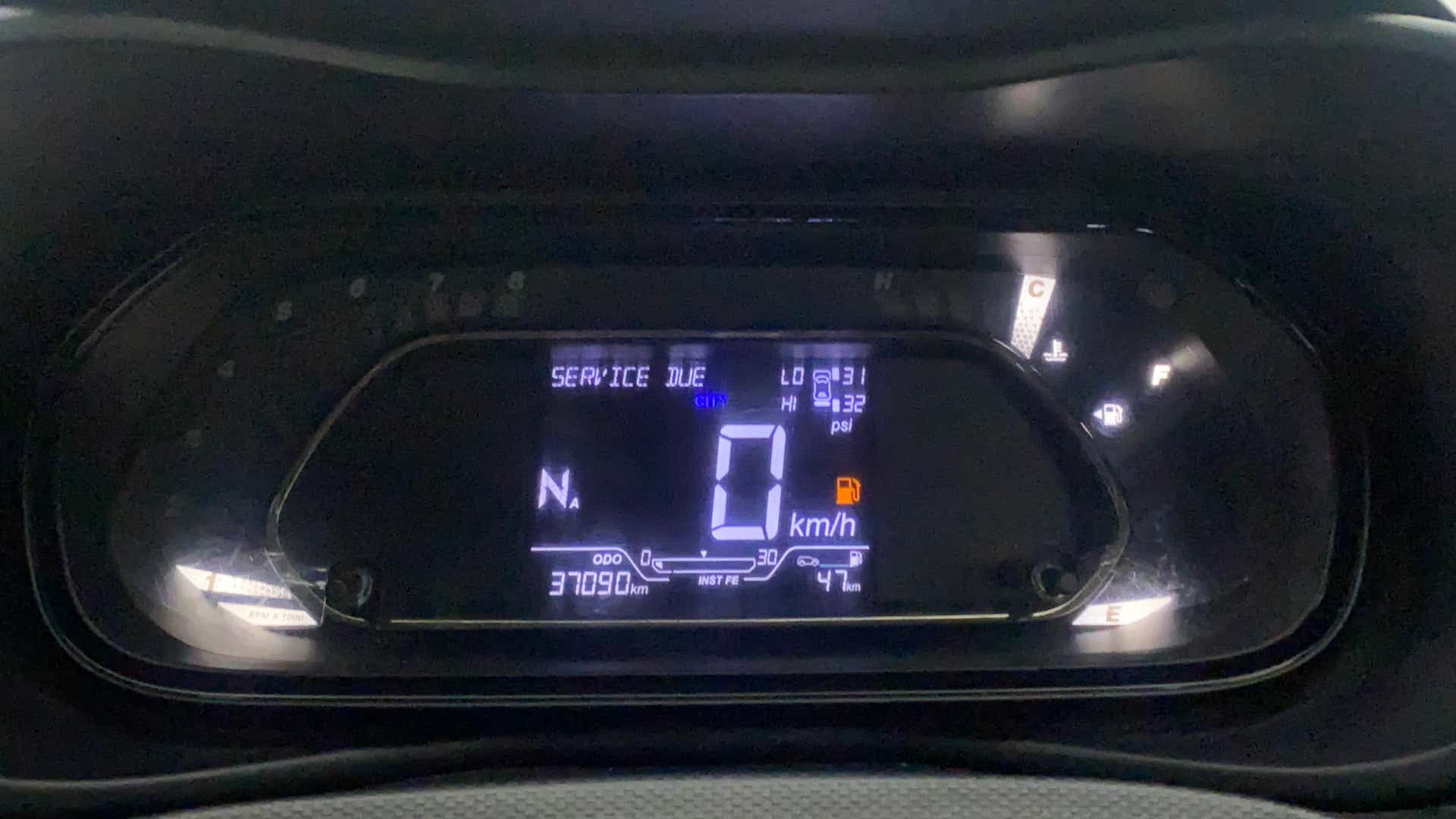 Instrument cluster of a Tata Nexon 2017-2023