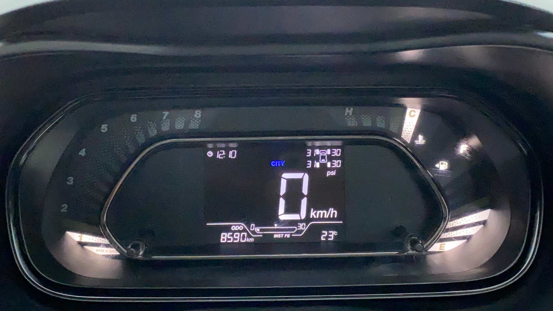 Instrument cluster of a Tata Nexon 2017-2023