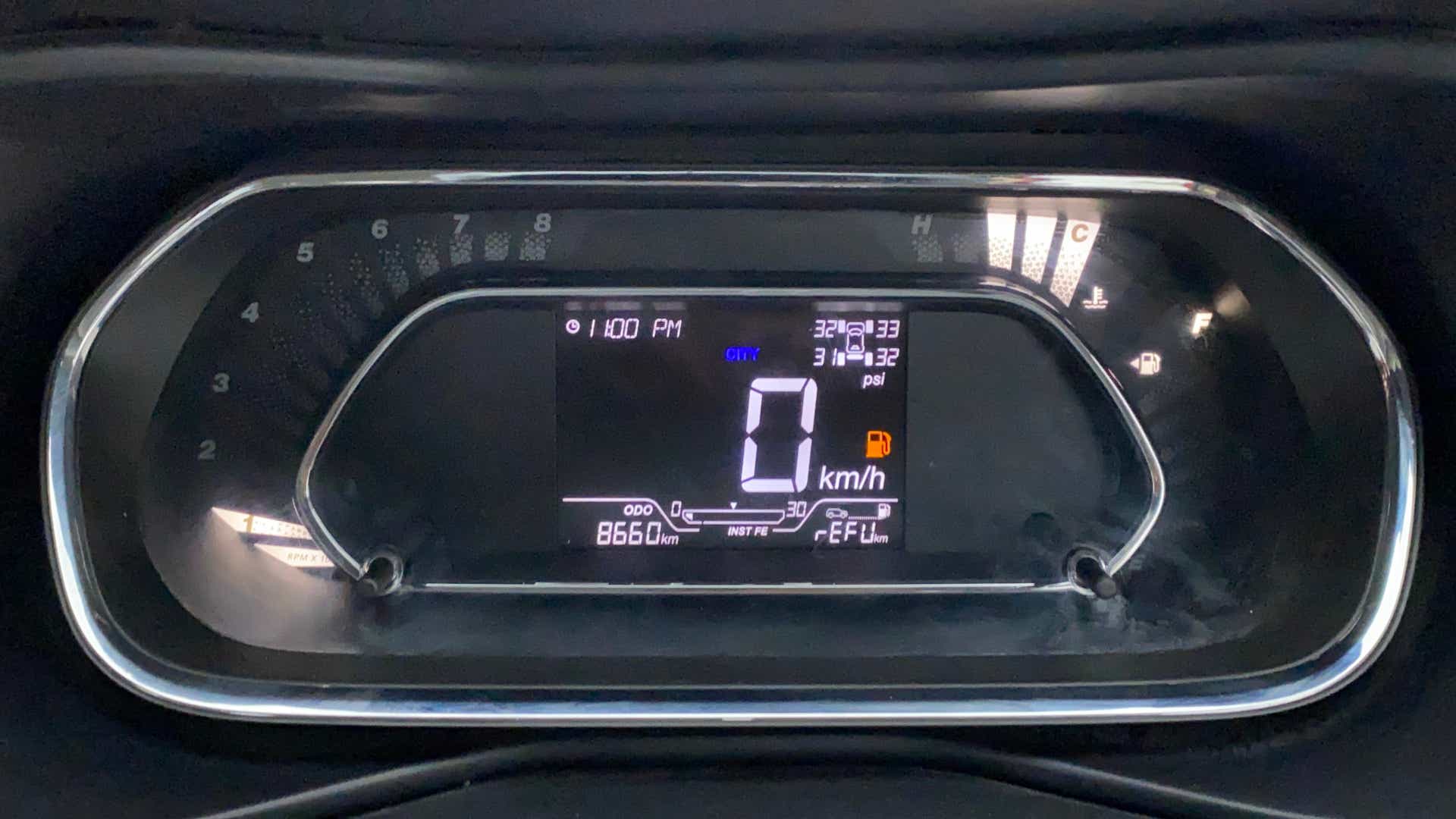 Instrument cluster of a Tata Nexon 2017-2023