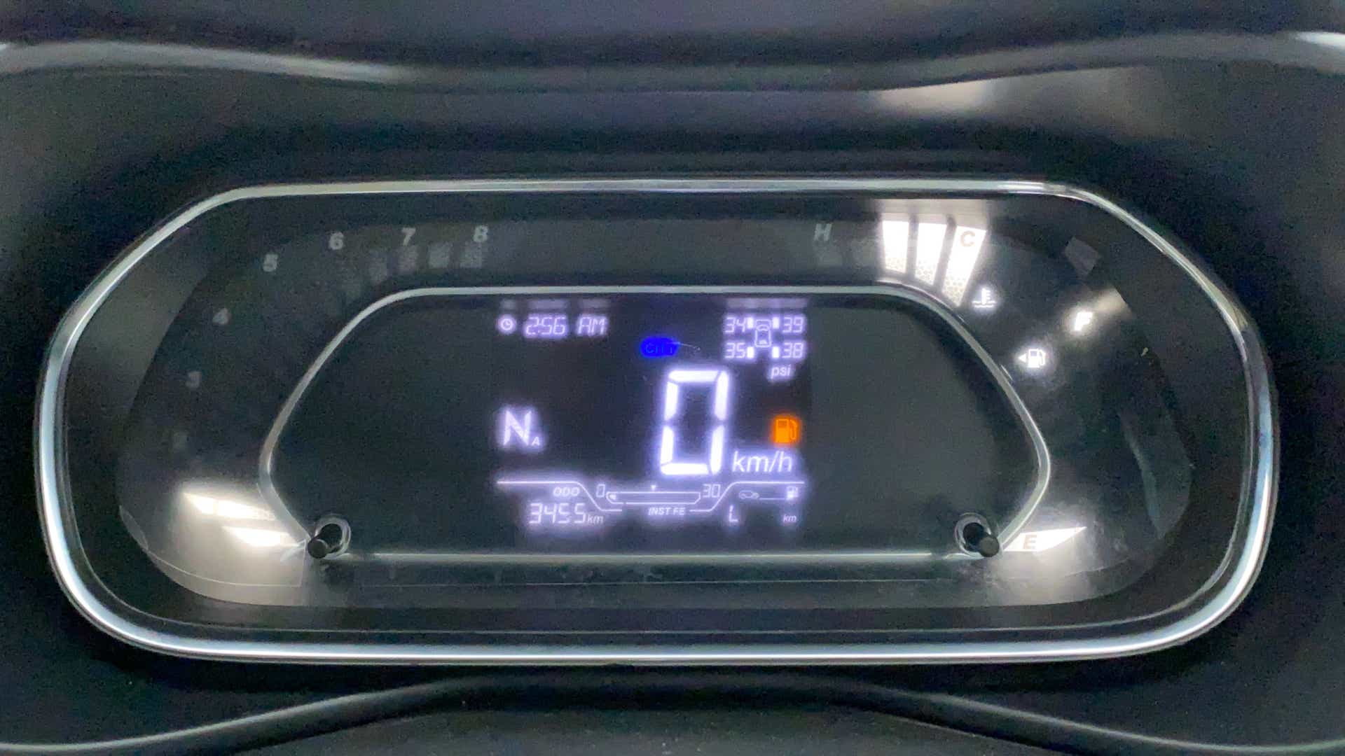Instrument cluster of a Tata Nexon 2017-2023