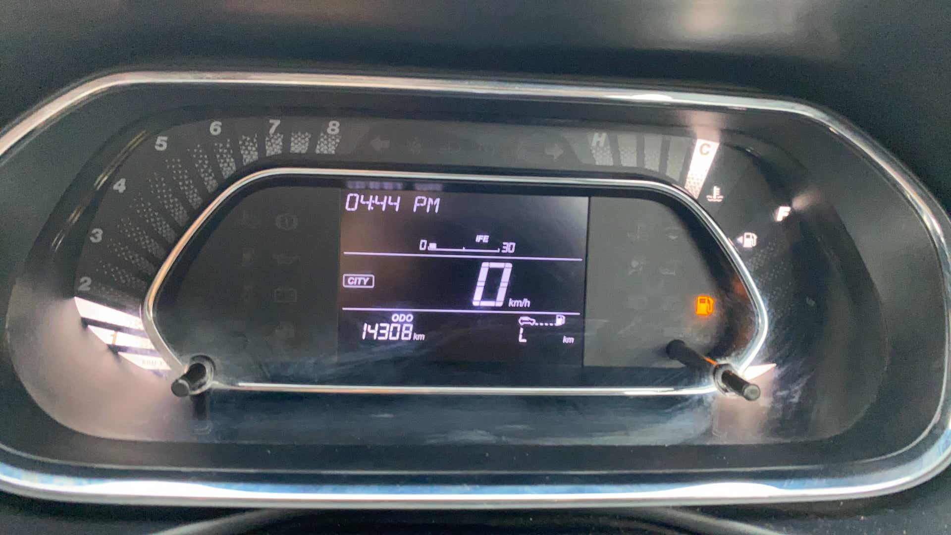 Instrument cluster of a Tata Nexon