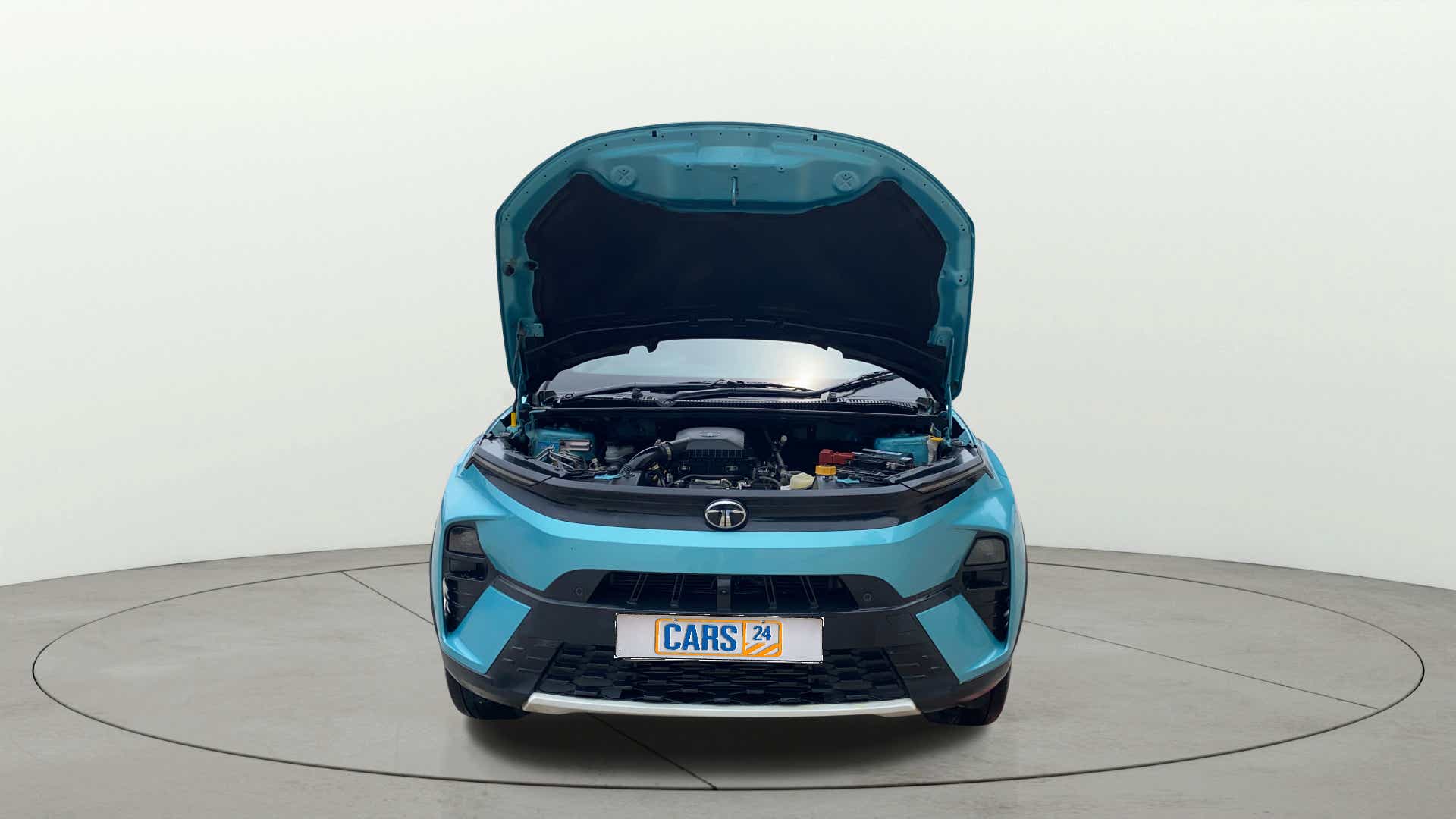 Engine bay view of a Tata Nexon