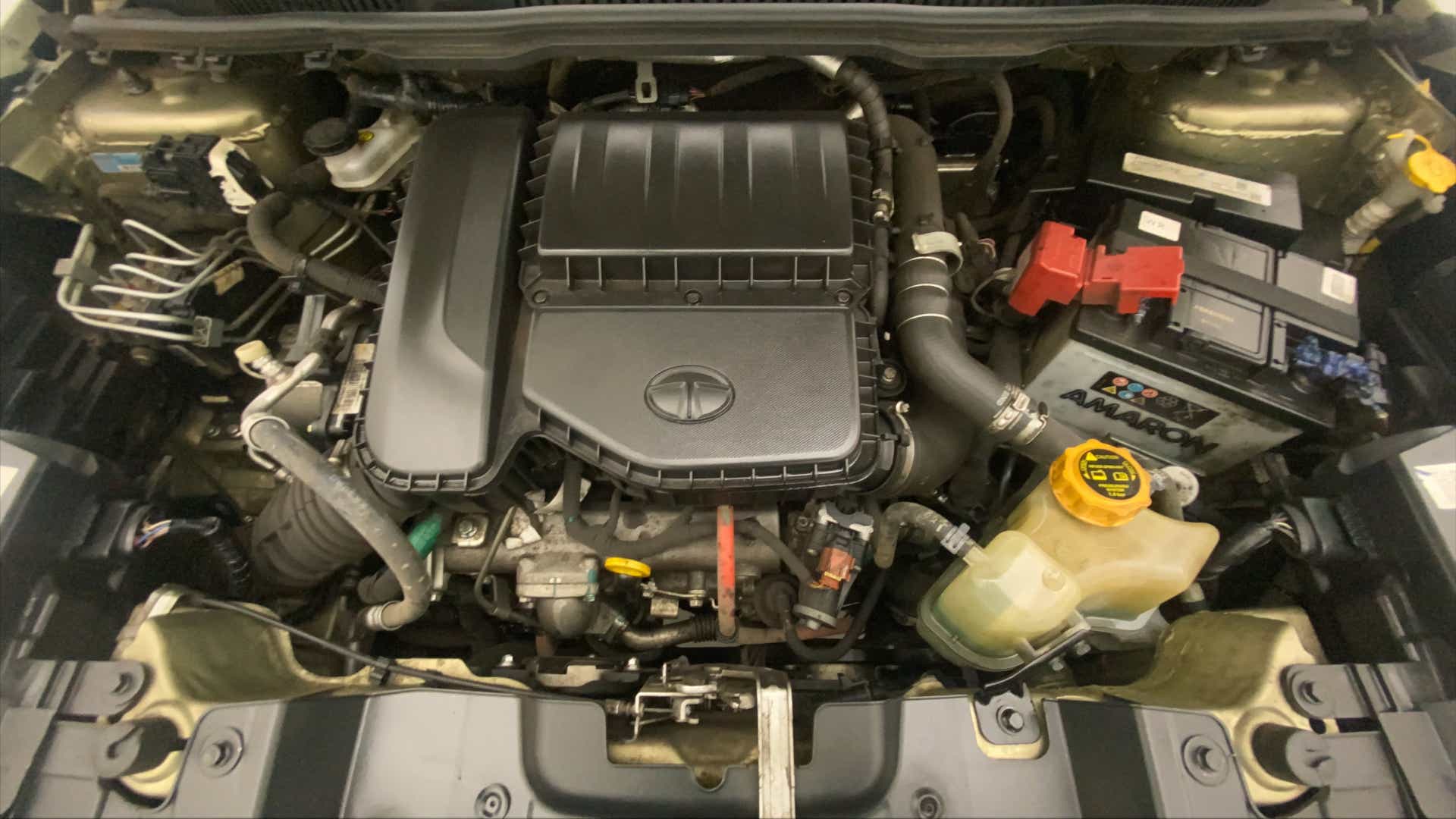 Engine bay view of a Tata Nexon 2017-2023