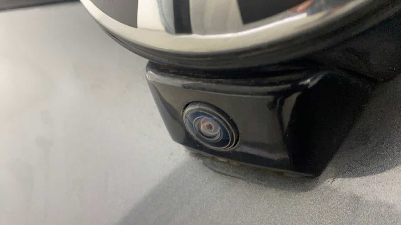 Close-up of the front camera on a Tata Nexon