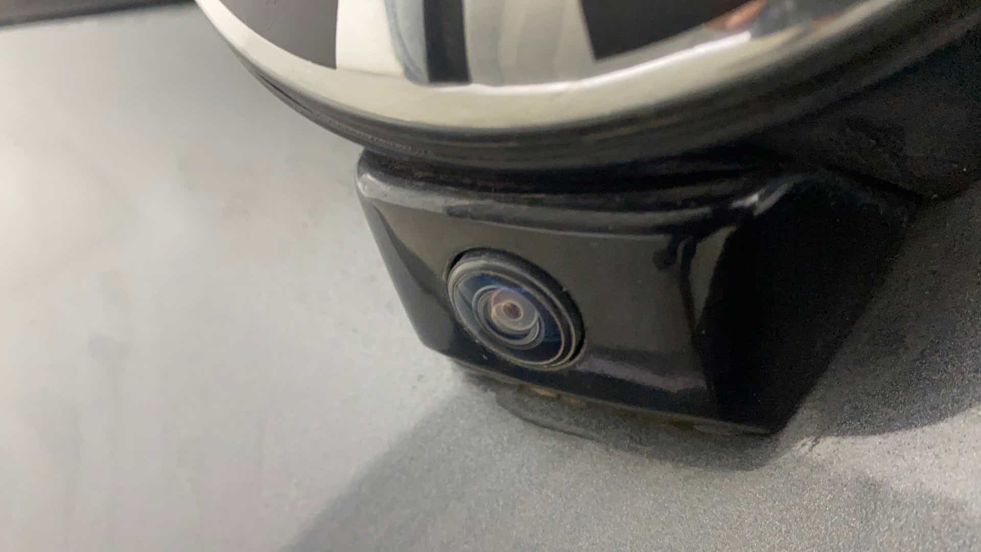 Close-up of the front camera on a Tata Nexon