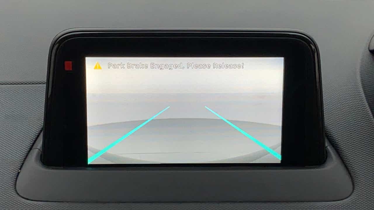 Reverse camera screen of a Tata Nexon 2017-2023