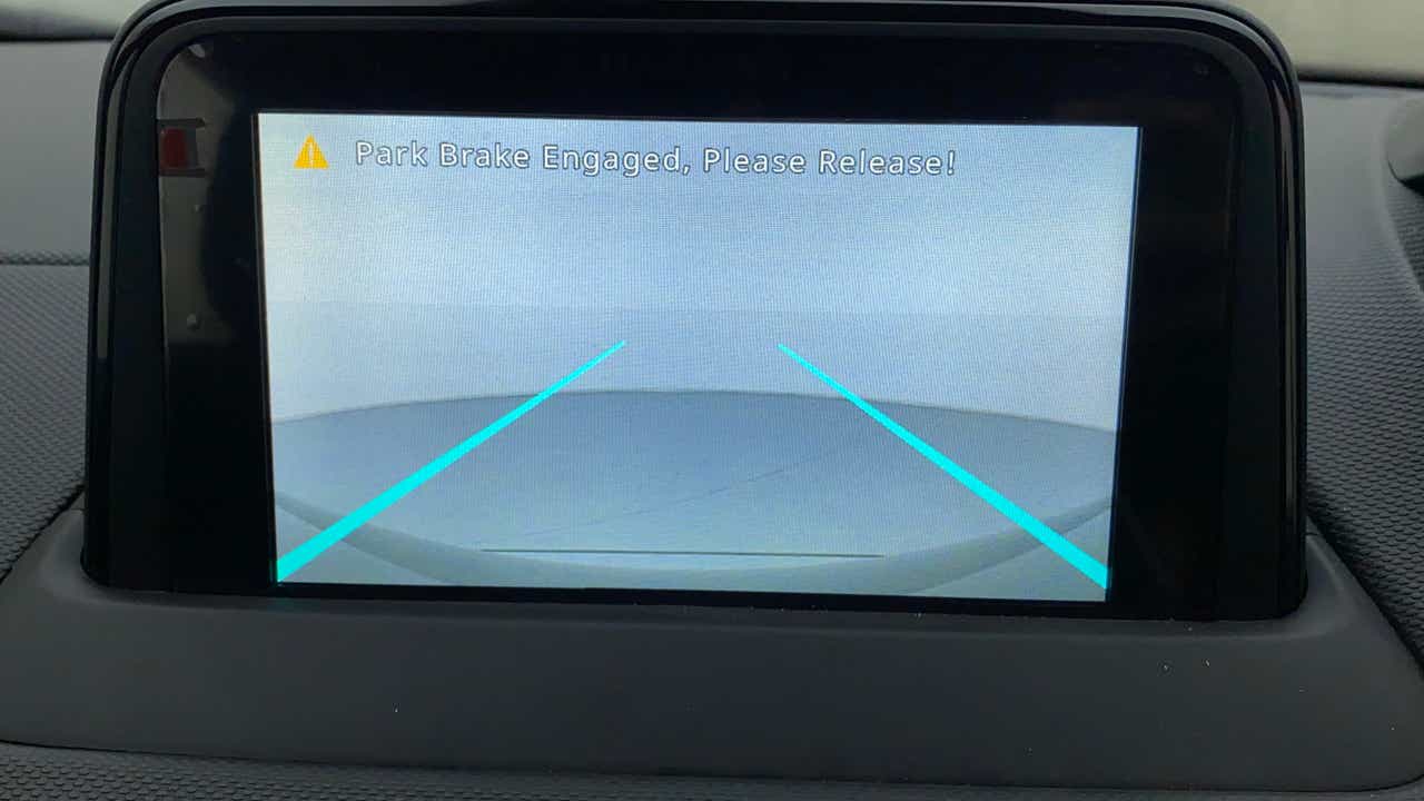 Reverse camera display of a Tata Nexon 2017-2023