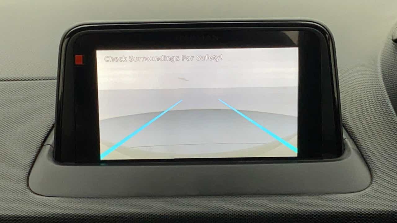 Reverse camera display on a Tata Nexon 2017-2023