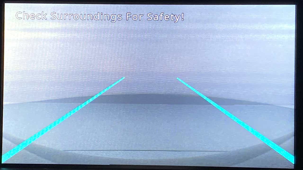 Rear camera display of a Tata Nexon 2017-2023