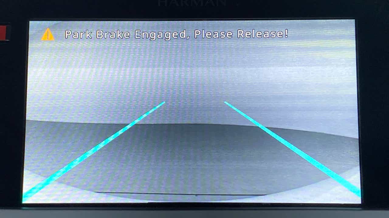 Reverse camera display of a Tata Nexon 2017-2023