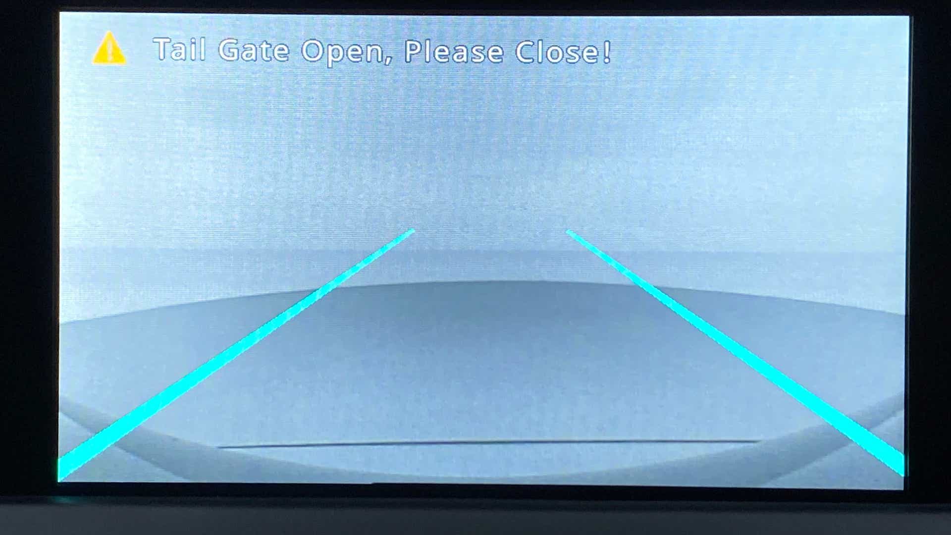 Rear camera display of a Tata Nexon 2017-2023