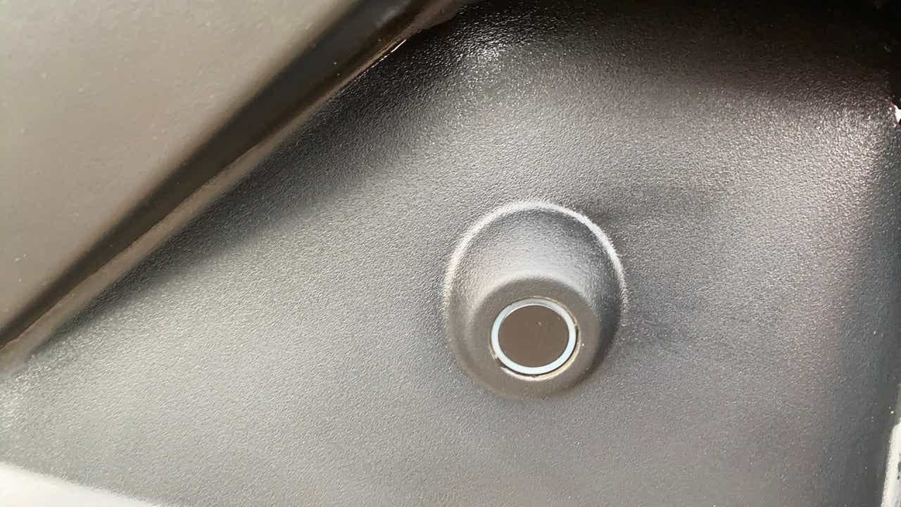 Close-up view of a Tata Nexon.