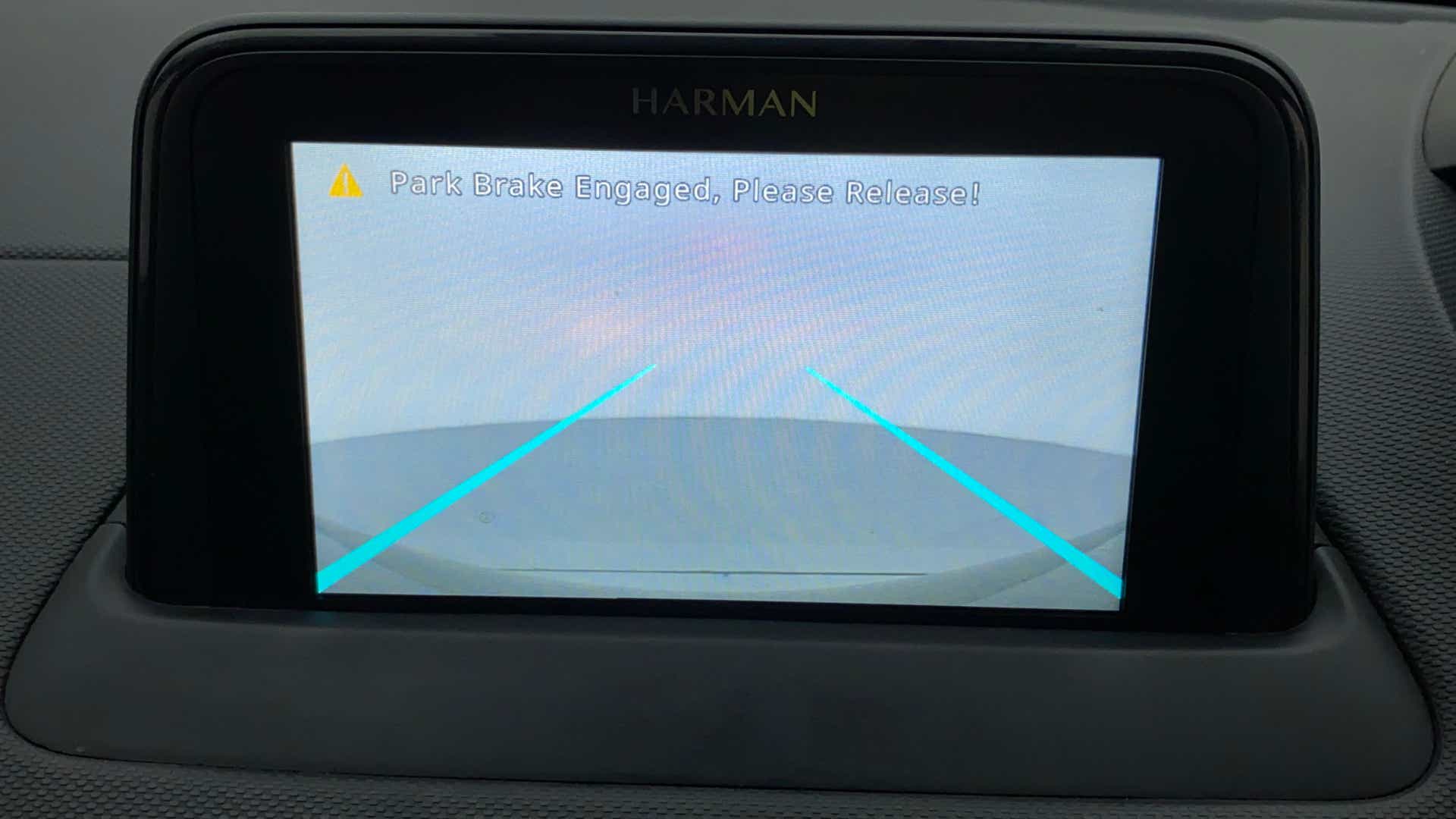 Rear camera display of a Tata Nexon 2017-2023
