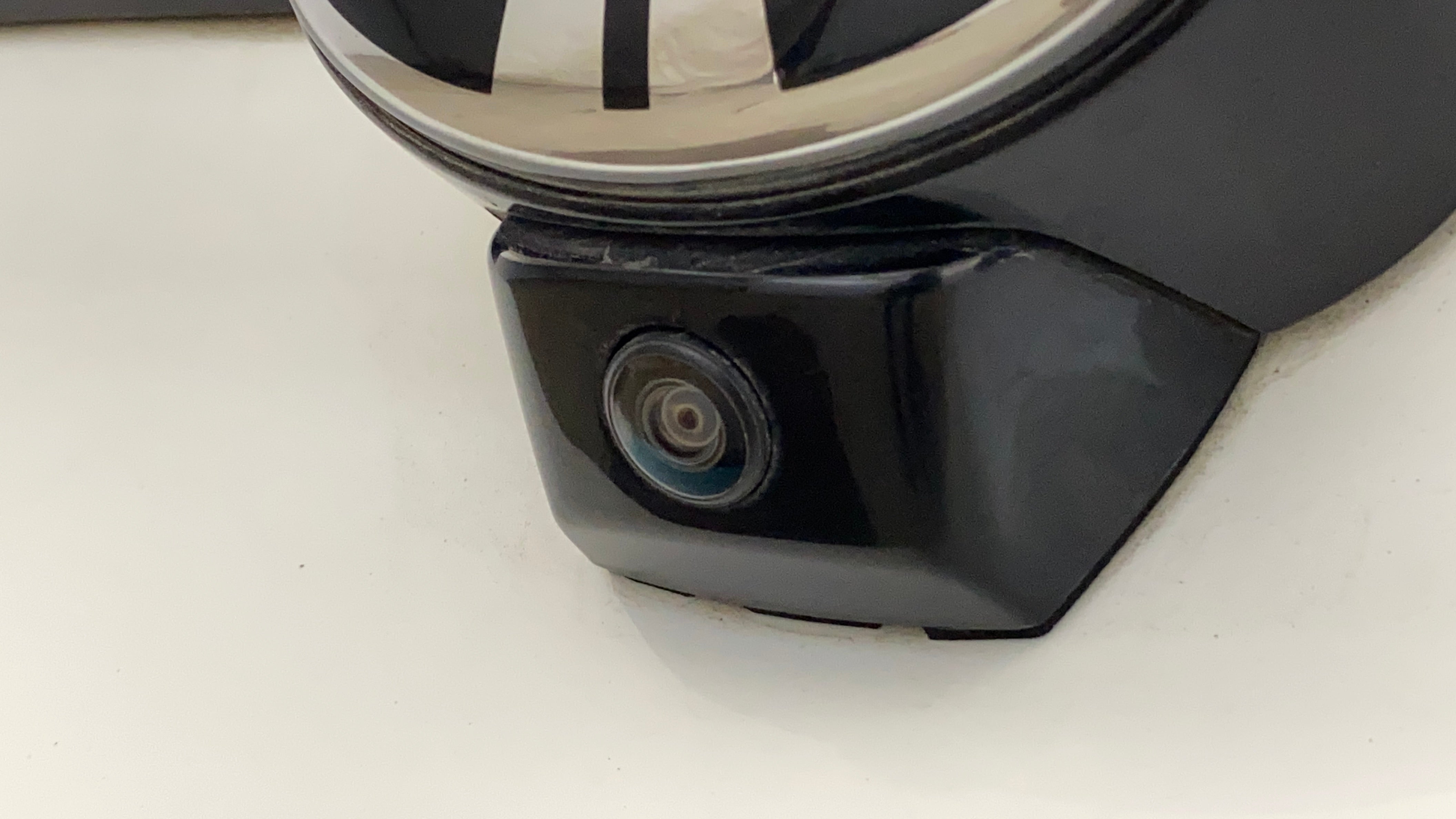 Front camera close-up of a Tata Nexon