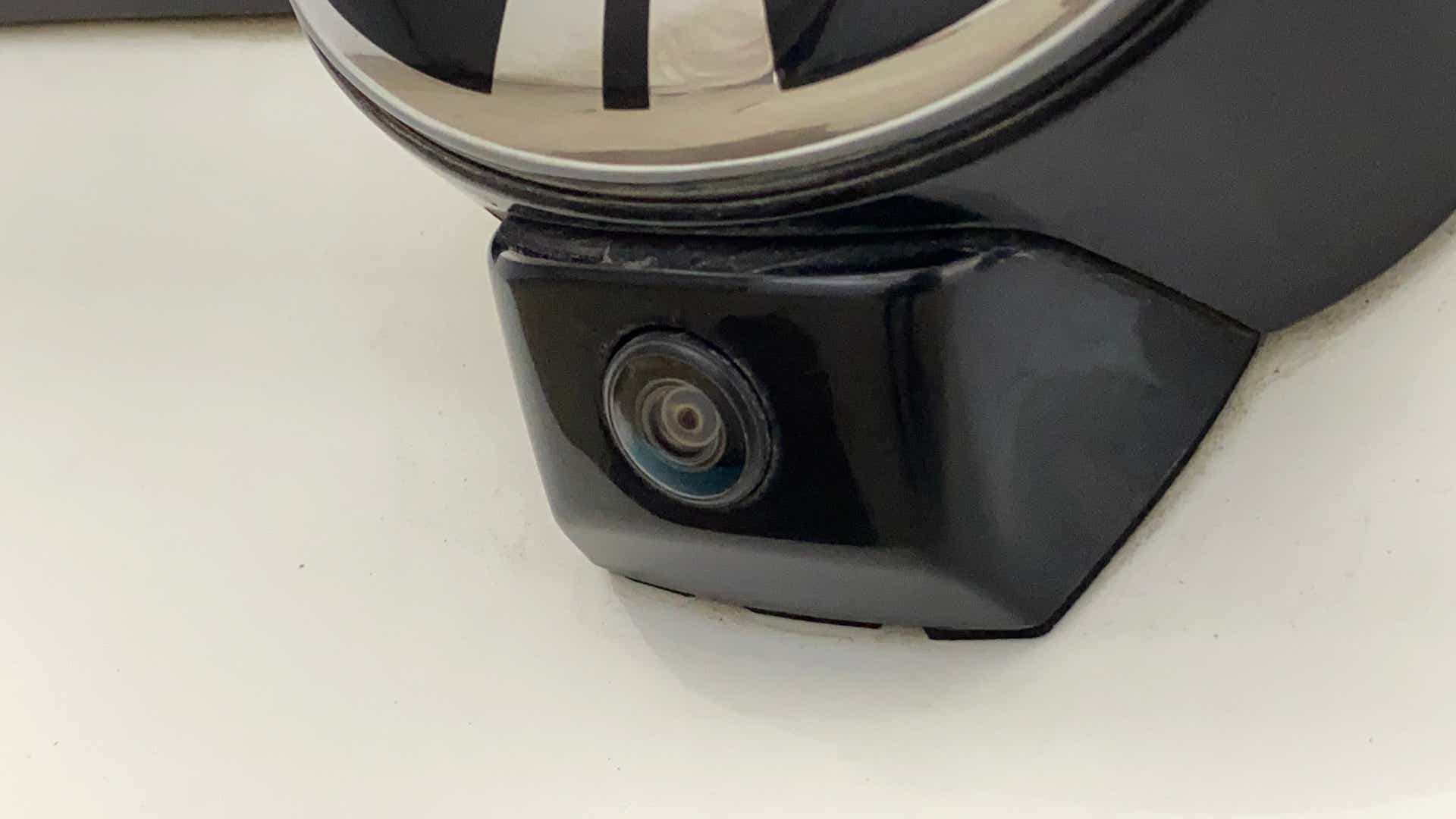 Front camera close-up of a Tata Nexon