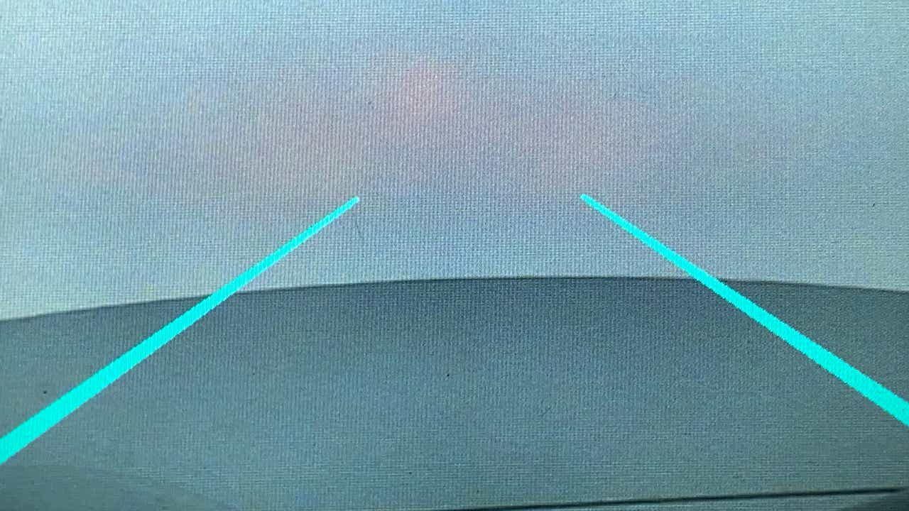Rear camera display view of a Tata Nexon 2017-2023