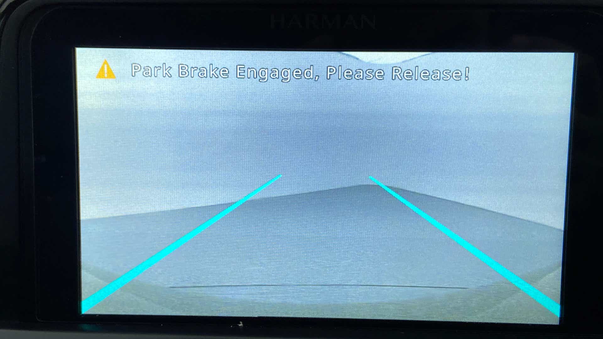Rear camera view of a Tata Nexon 2017-2023