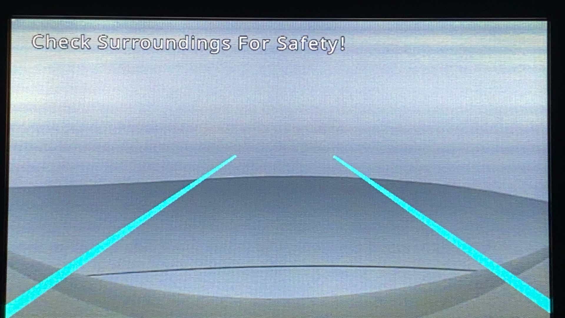 Reverse camera display of a Tata Nexon 2017-2023