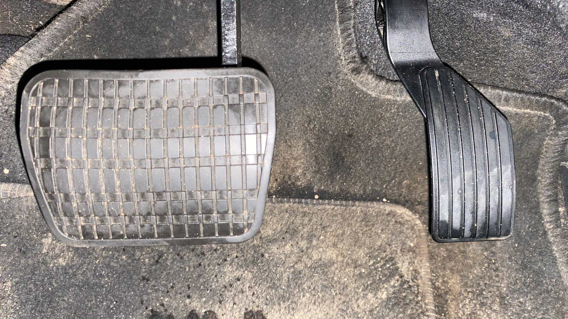 Pedal area of a Tata Nexon 2017-2023