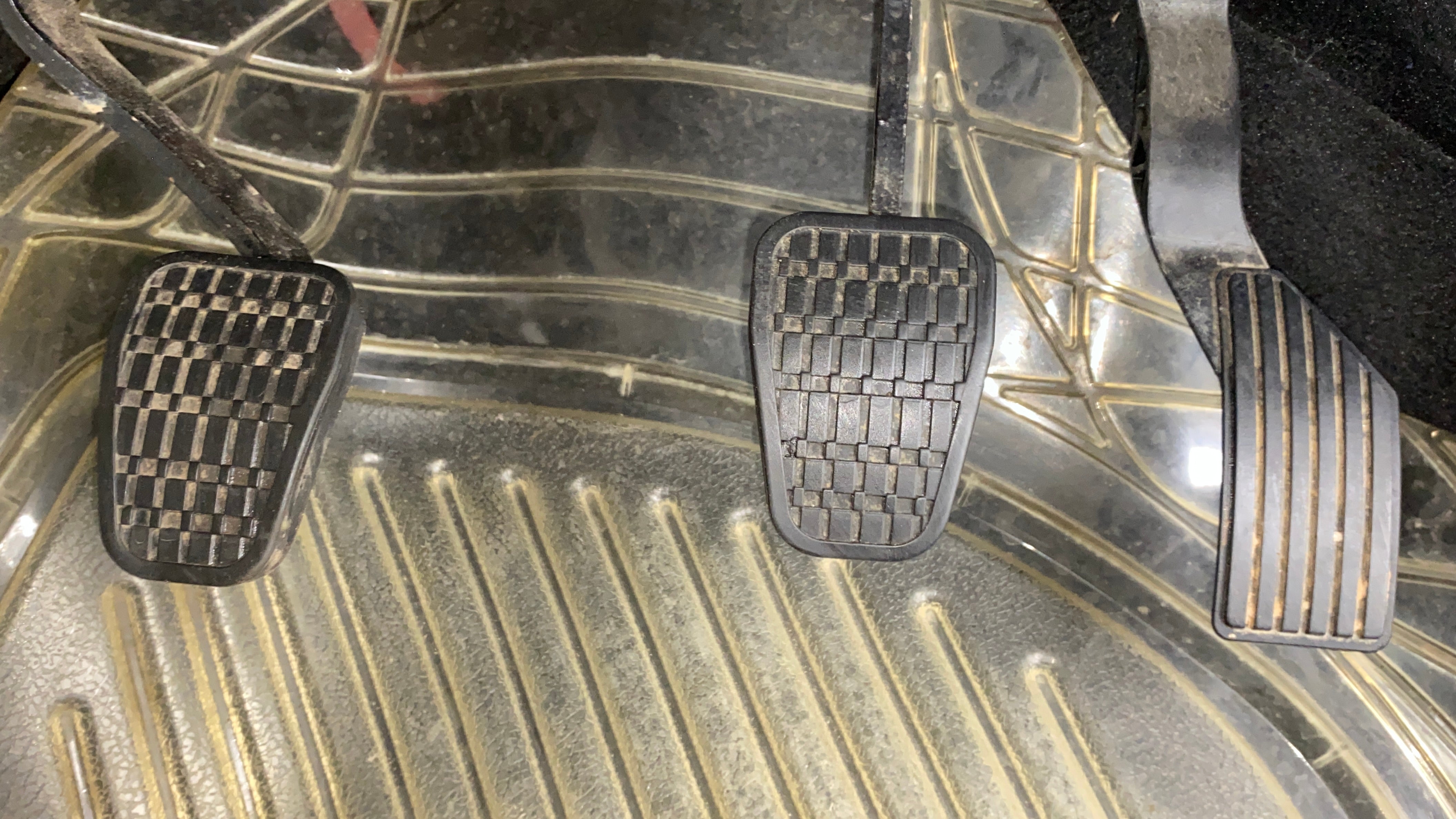 Footwell view of a Tata Nexon 2017-2023