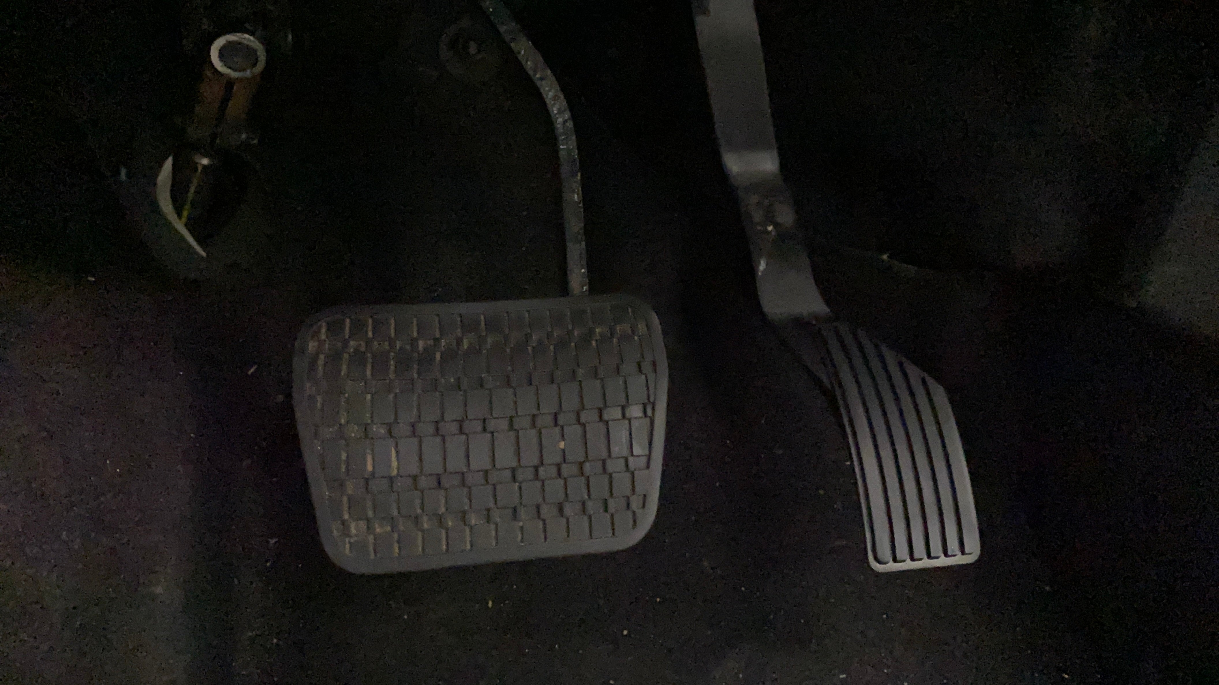 Footwell pedal area of a Tata Nexon 2017-2023