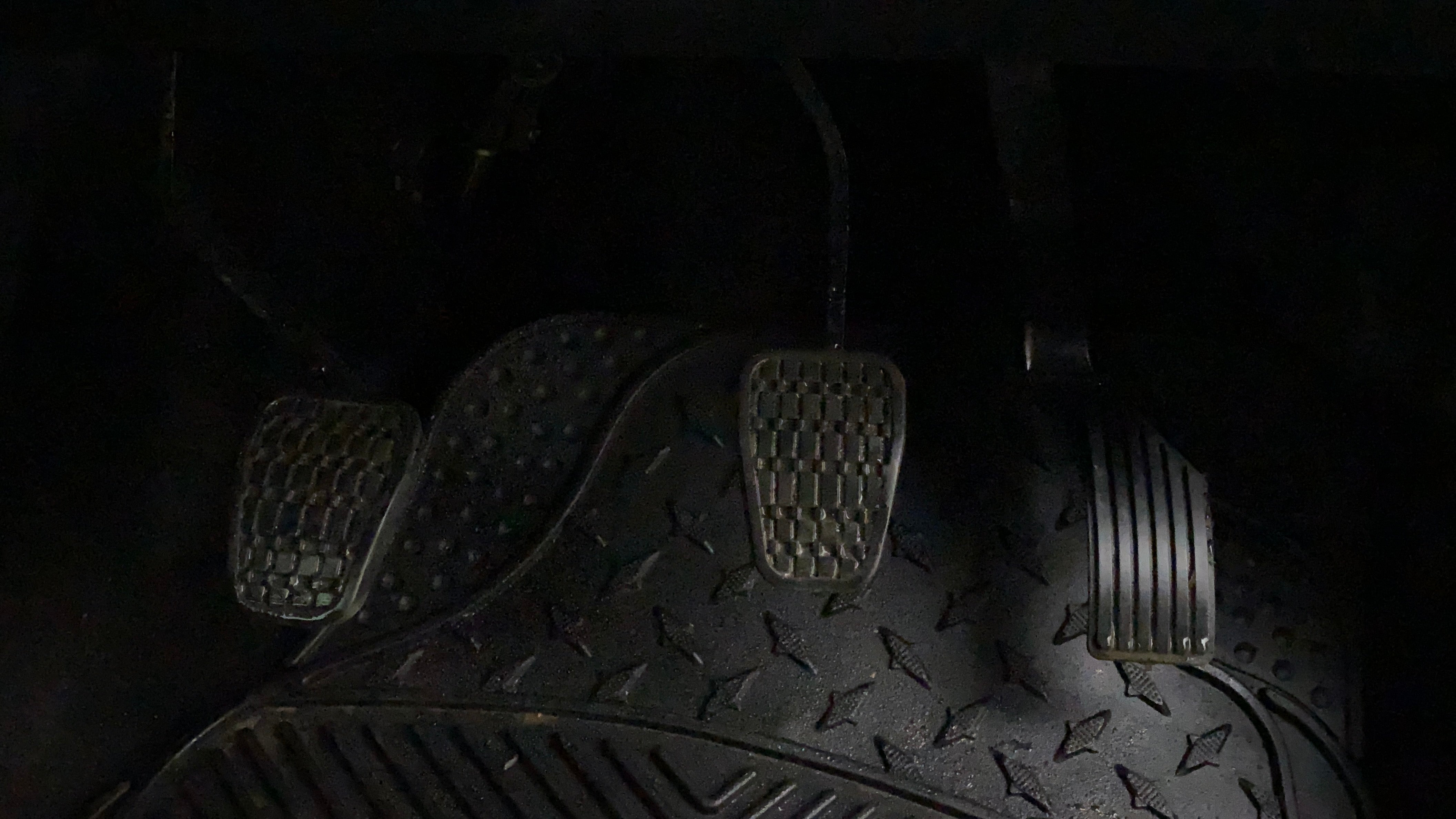 Pedals area of a Tata Nexon 2017-2023