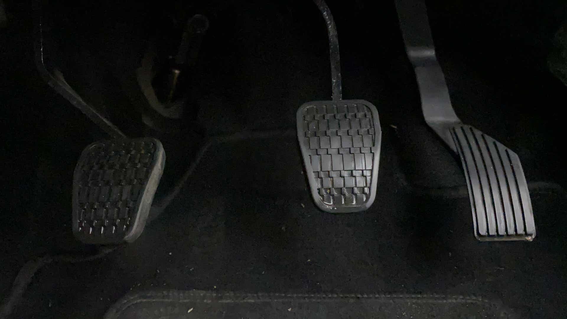 Pedal cluster view of a Tata Nexon 2017-2023