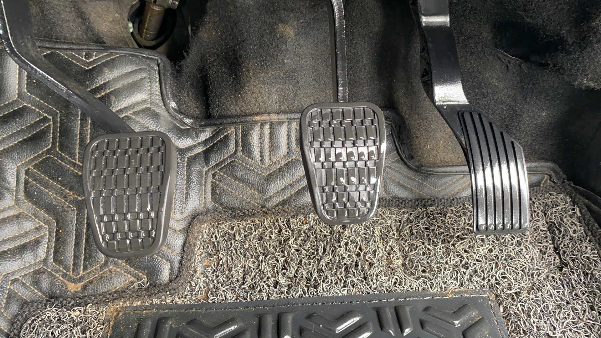Pedals close-up of a Tata Nexon
