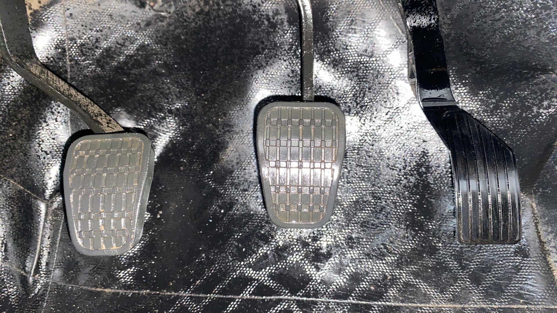 Foot pedals of a Tata Nexon