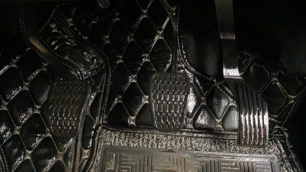 Foot pedals area of a Tata Nexon