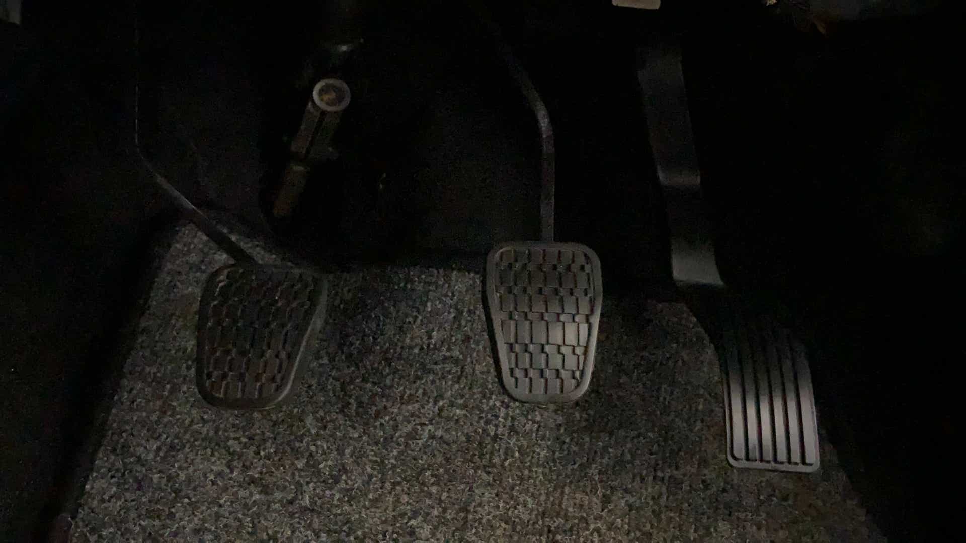 Foot pedals area of a Tata Nexon 2017-2023