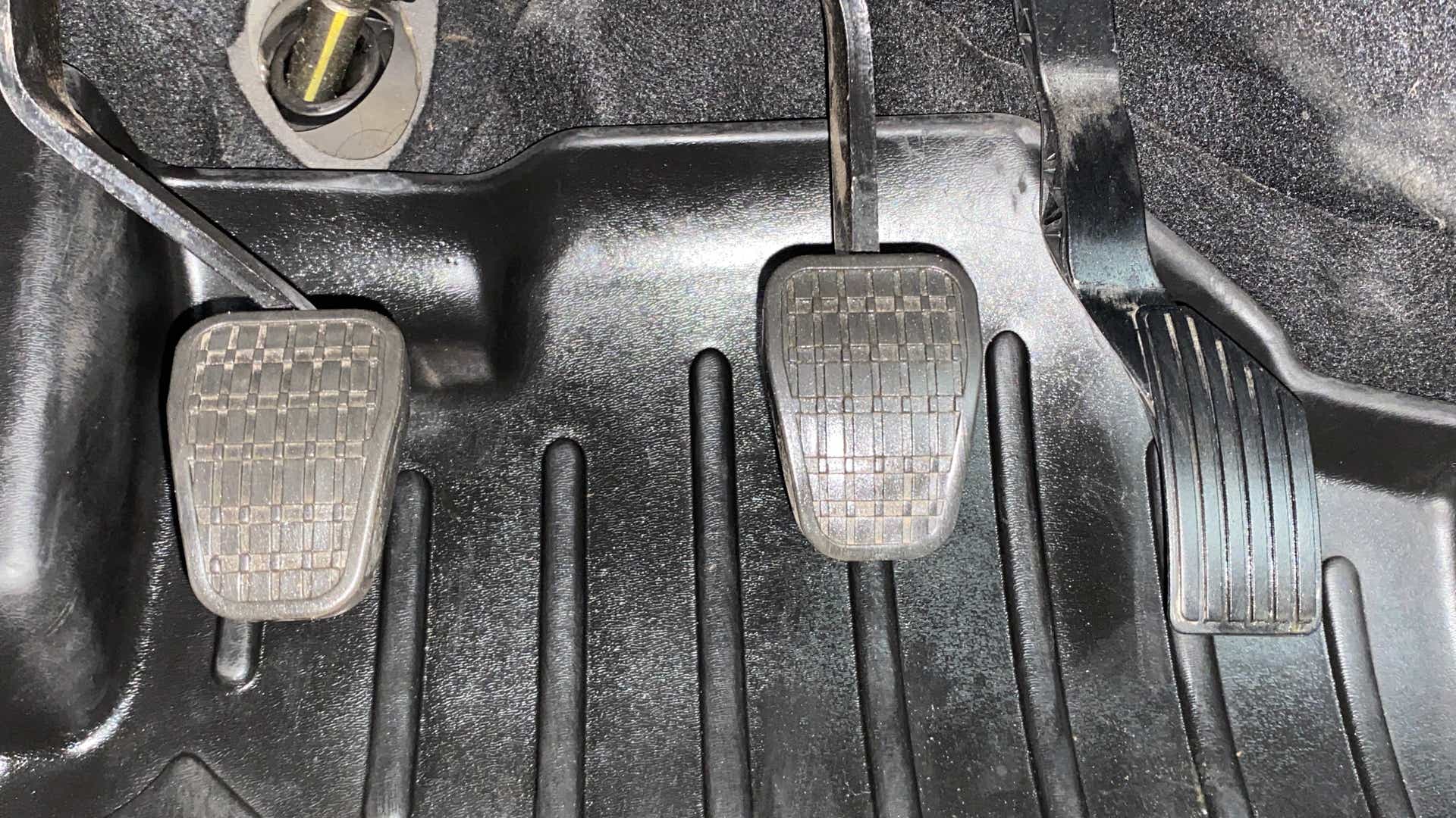 Foot pedals close-up of a Tata Nexon 2017-2023