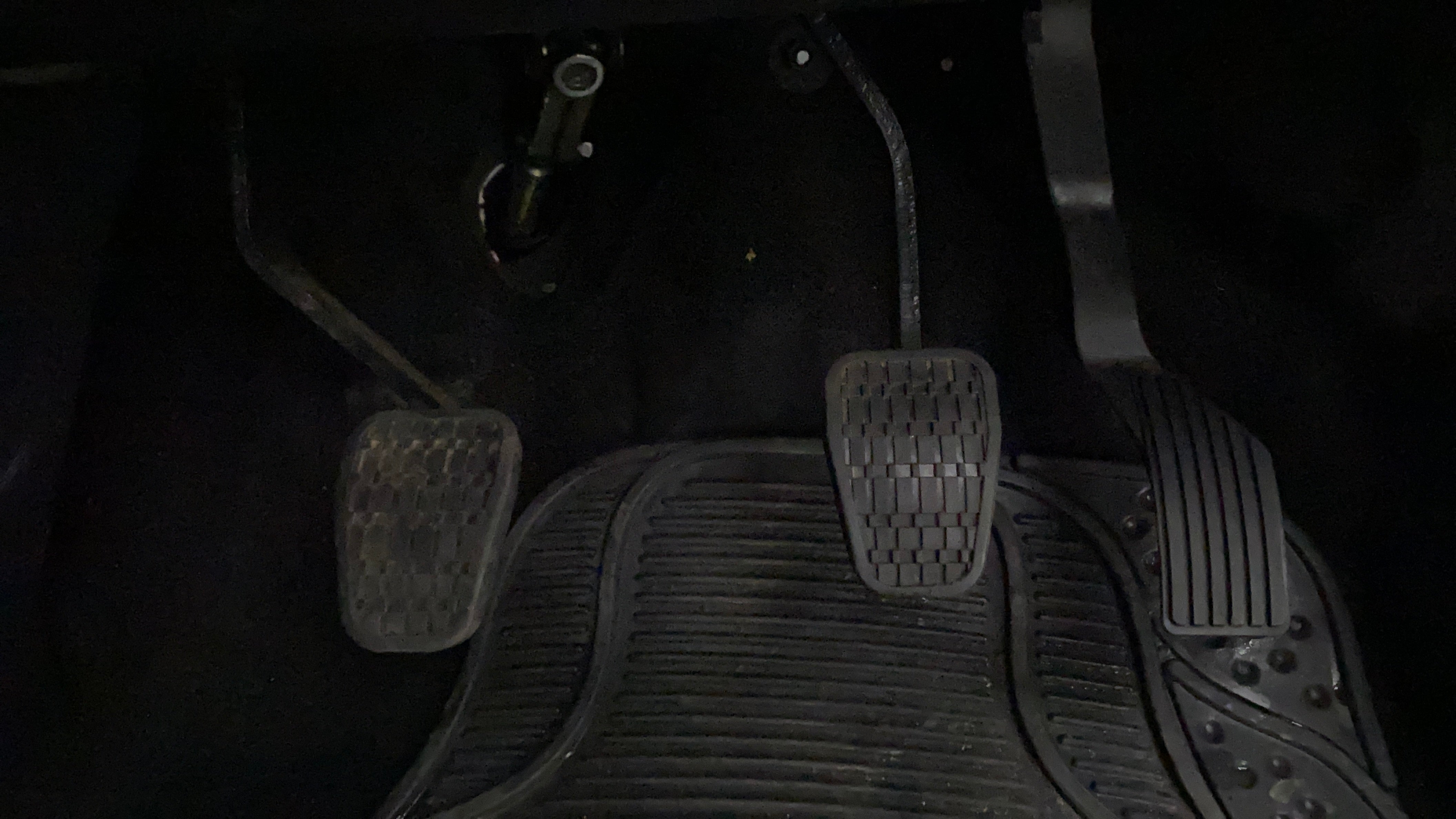 Footwell and pedals of a Tata Nexon 2017-2023