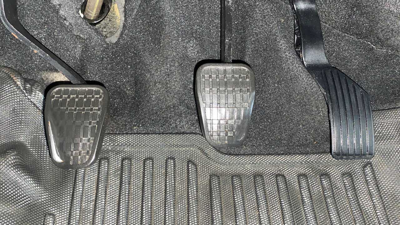 Footwell view showing pedals of a Tata Nexon 2017-2023