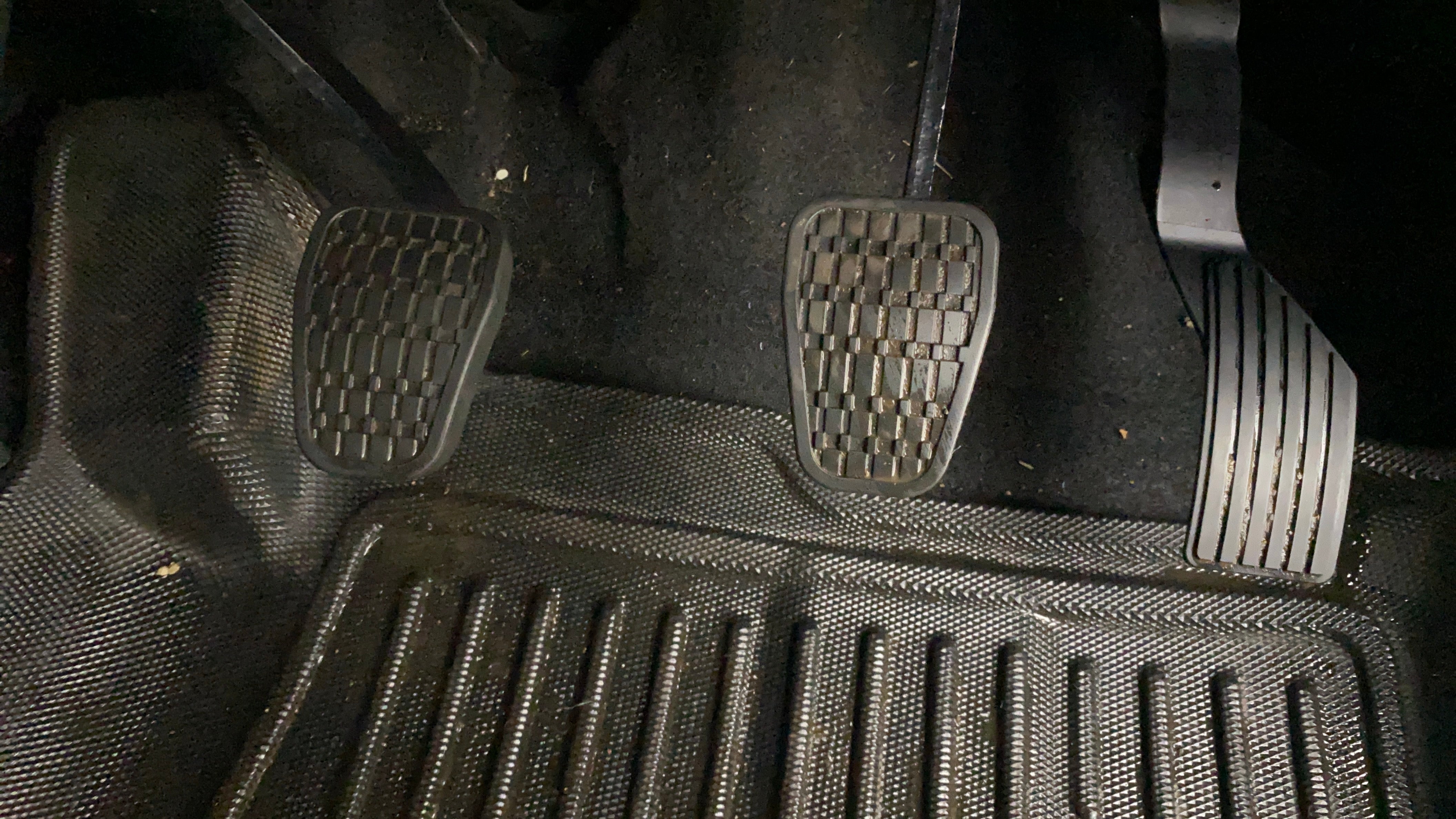 Foot pedals of a Tata Nexon