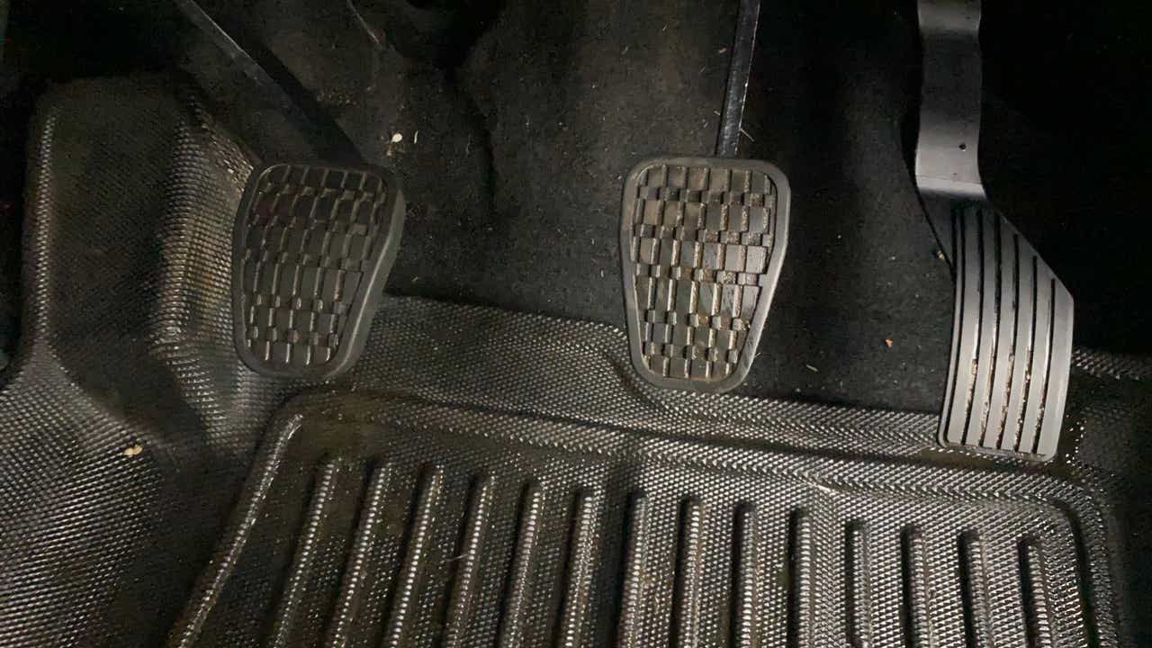 Foot pedals of a Tata Nexon