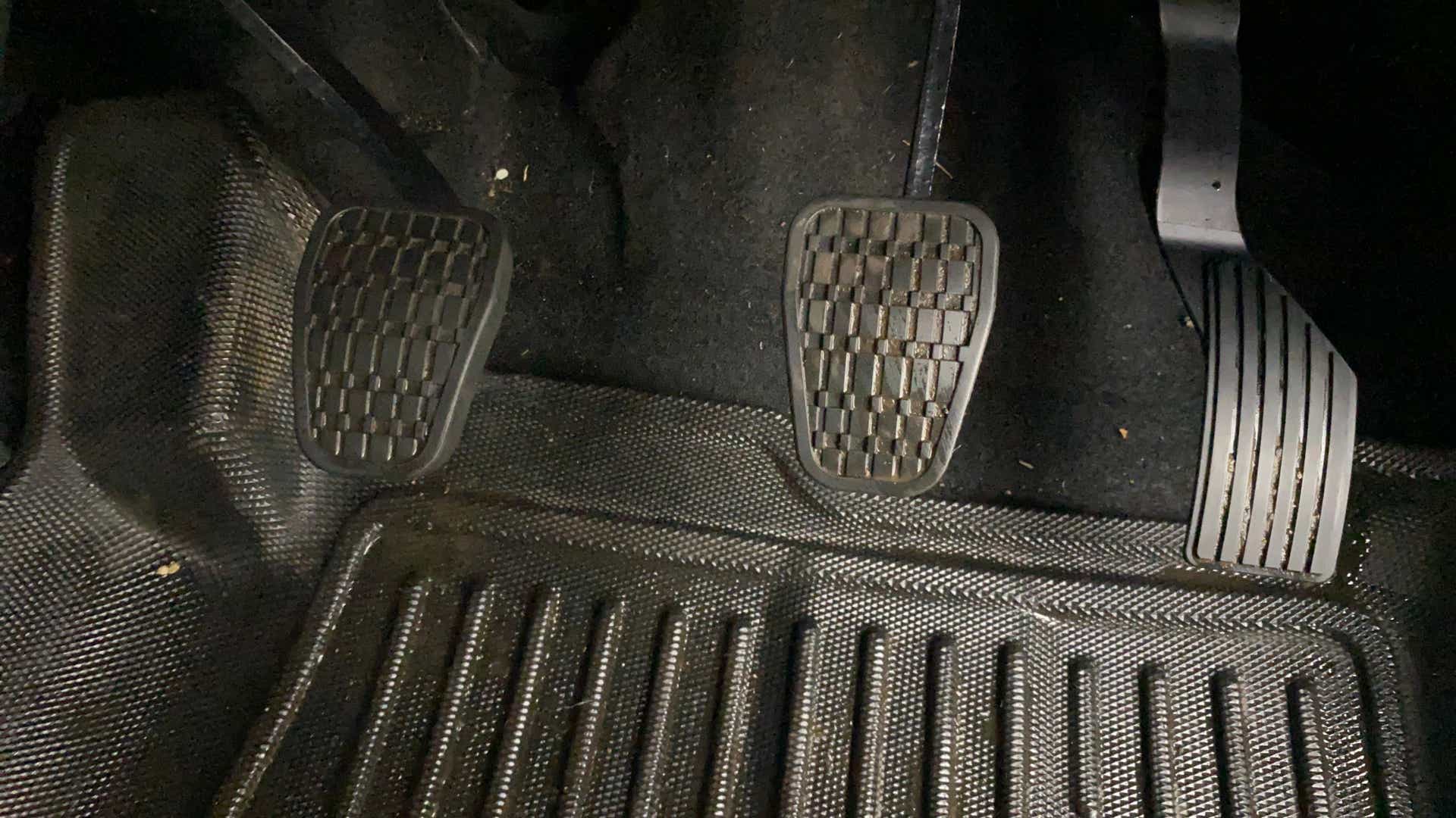 Foot pedals of a Tata Nexon
